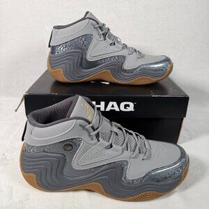 SHAQ Juggernaut Basketball Shoes Men Size 12 Gray Mid Top Sneakers AQ95041MV NWB